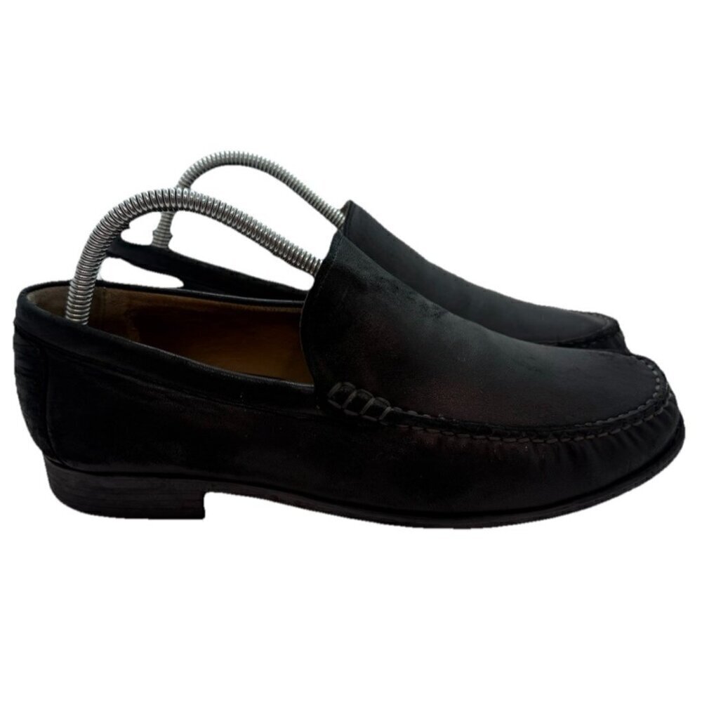 Johnston Murphy Cresswell 20 8471 Black Sheepskin Leather Men's Loafers Size 8M